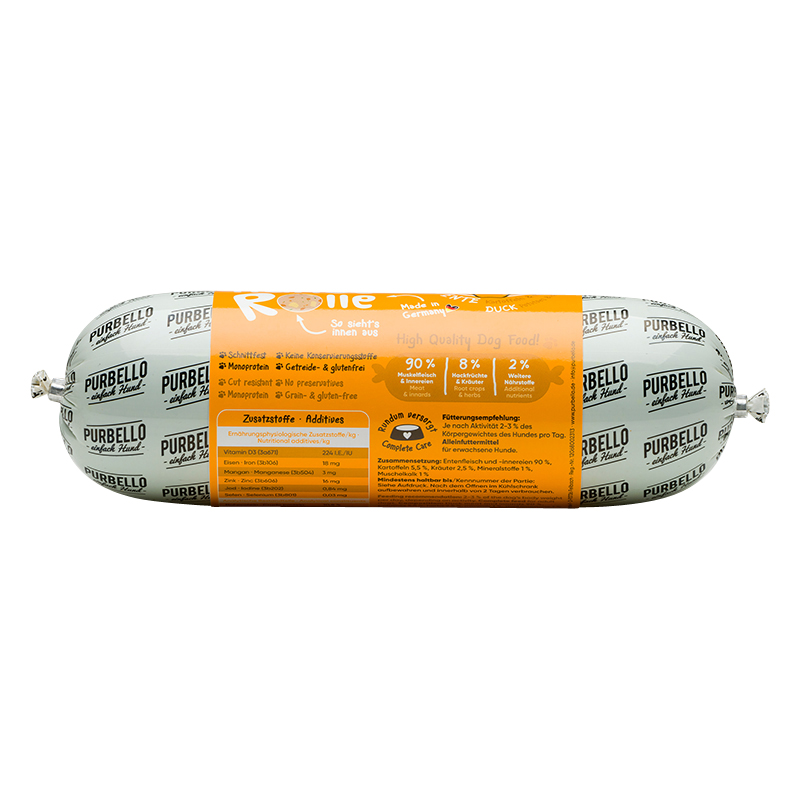 Purbello - Hunderolle mit Ente - 1 x 800g - 5