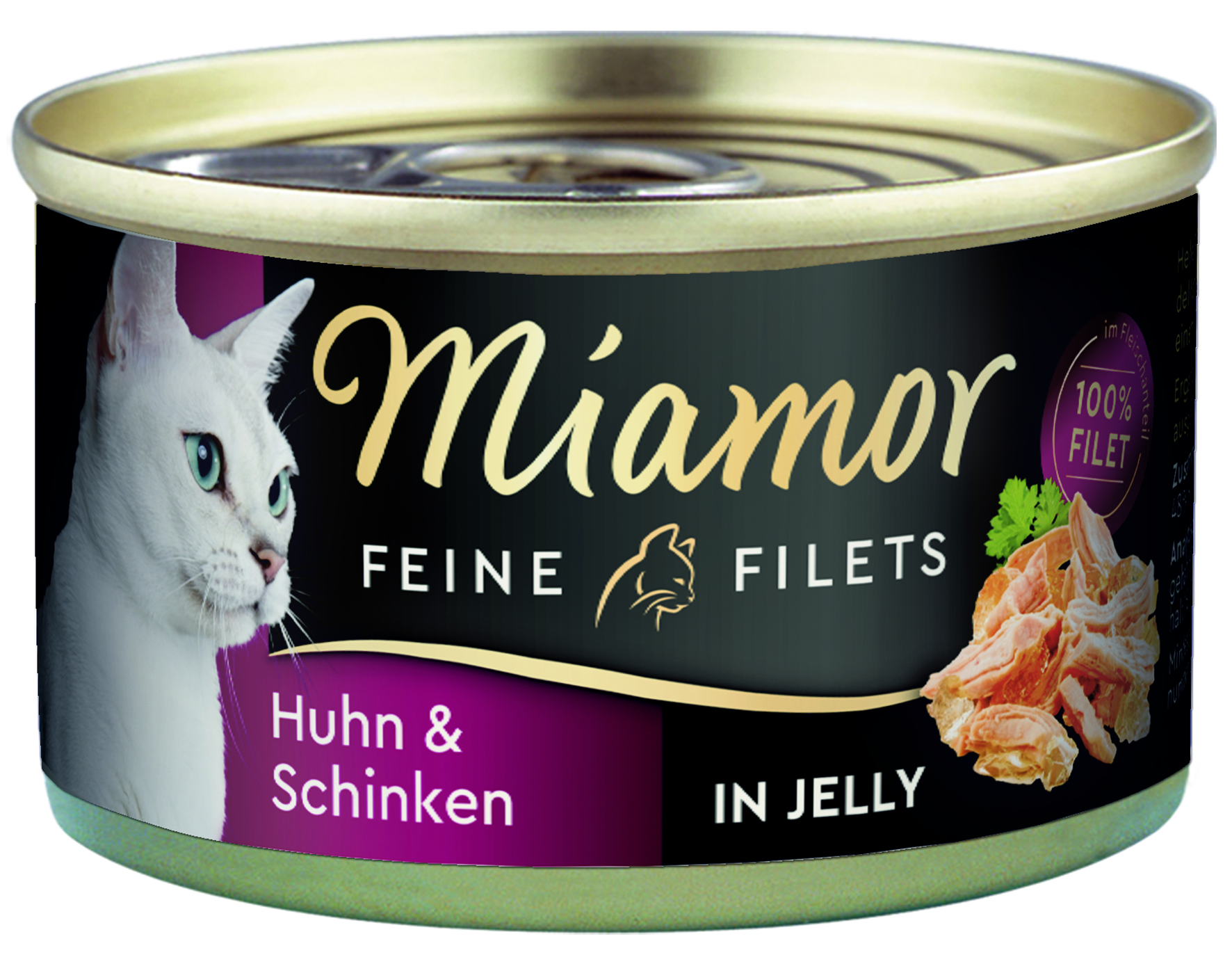 Miamor - Feine Filets in Jelly Huhn & Schinken - 24 x 100 g - 1