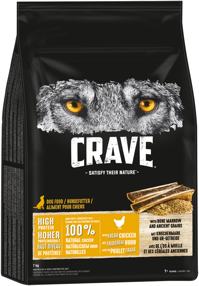 Crave - Huhn mit Knochenmark und Urgetreide - 1 x 7kg - 3