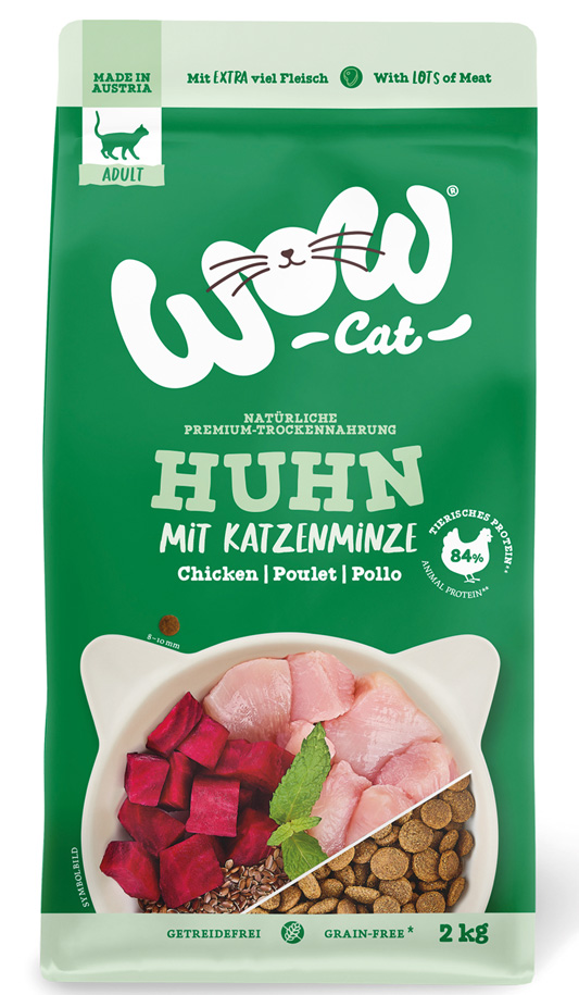 WOW CAT - Trockennahrung Adult Huhn - 1