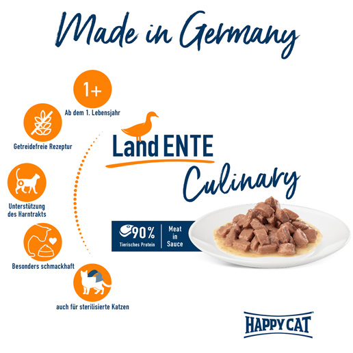 Happy Cat - Pouch Culinary Land Ente - 2