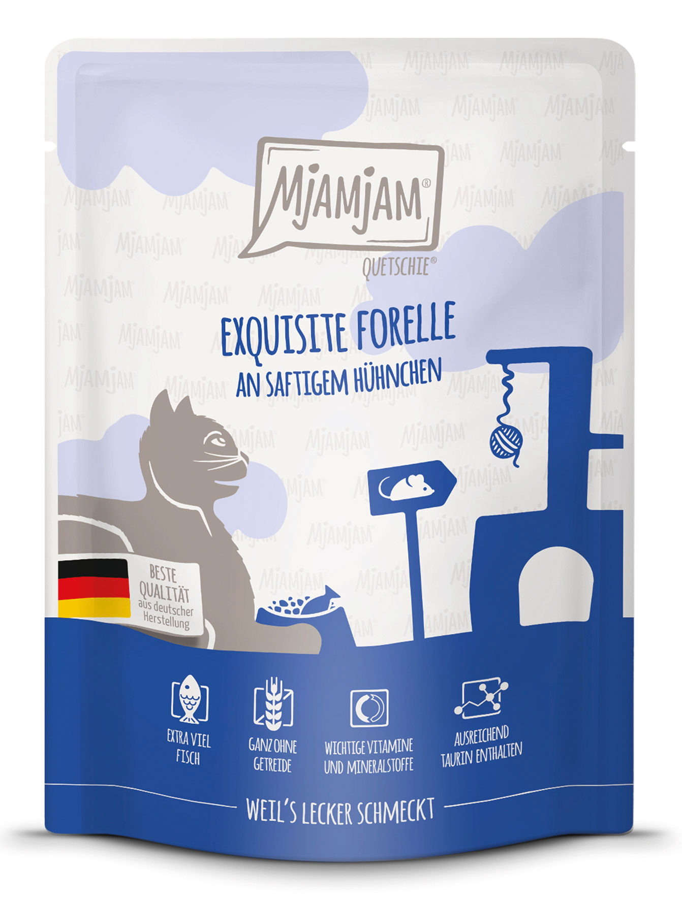 Quetschie Forelle Huhn