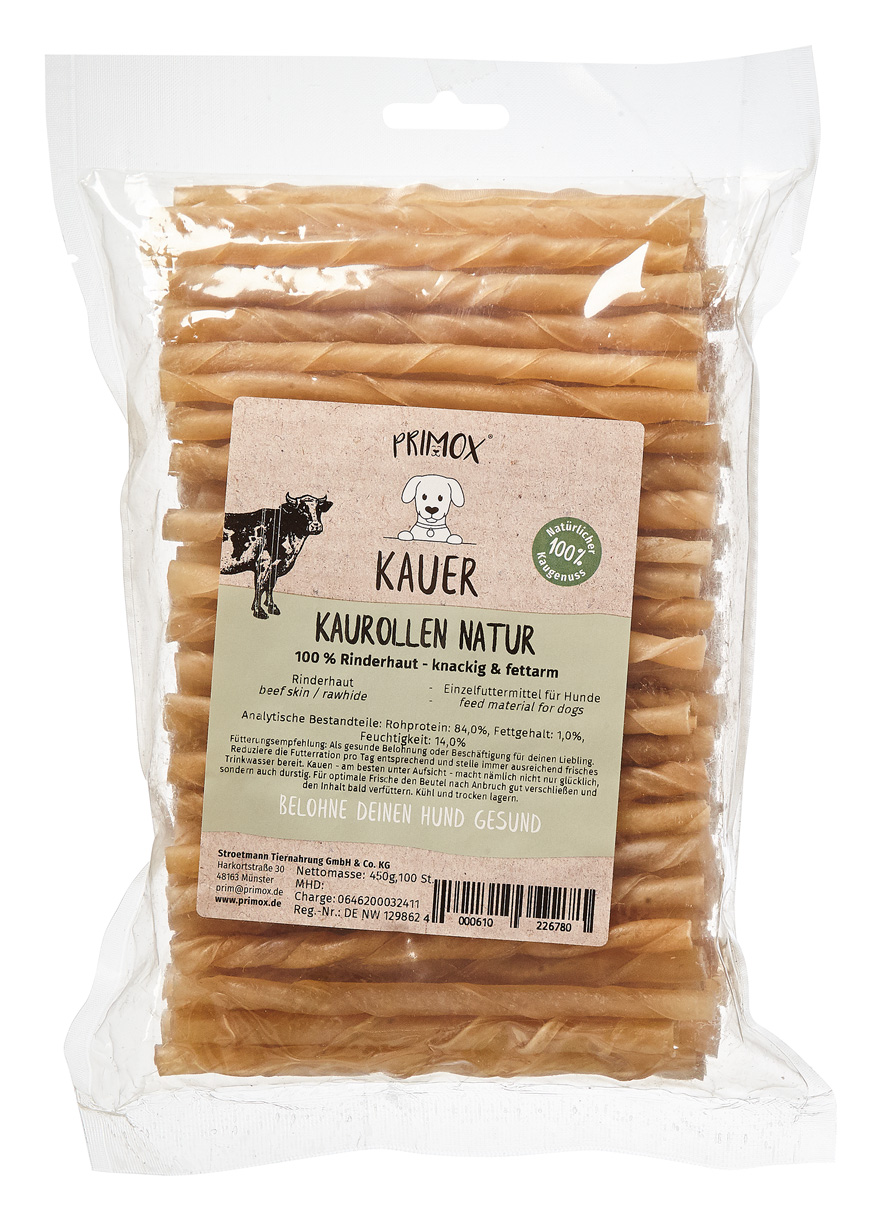 Kaurolle gedreht natur 7-8cm 450g