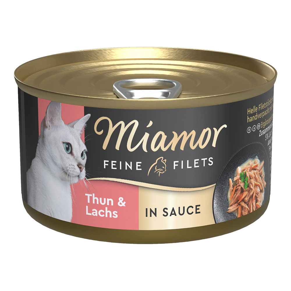 Feine Filets Thunfisch & Lachs in Sauce