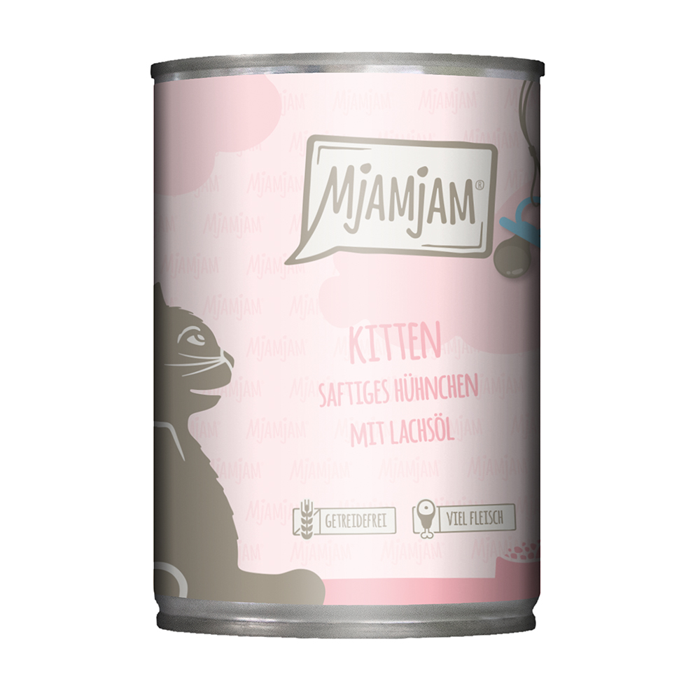 MjAMjAM - Kitten saftiges Hühnchen mit Lachsöl - 1