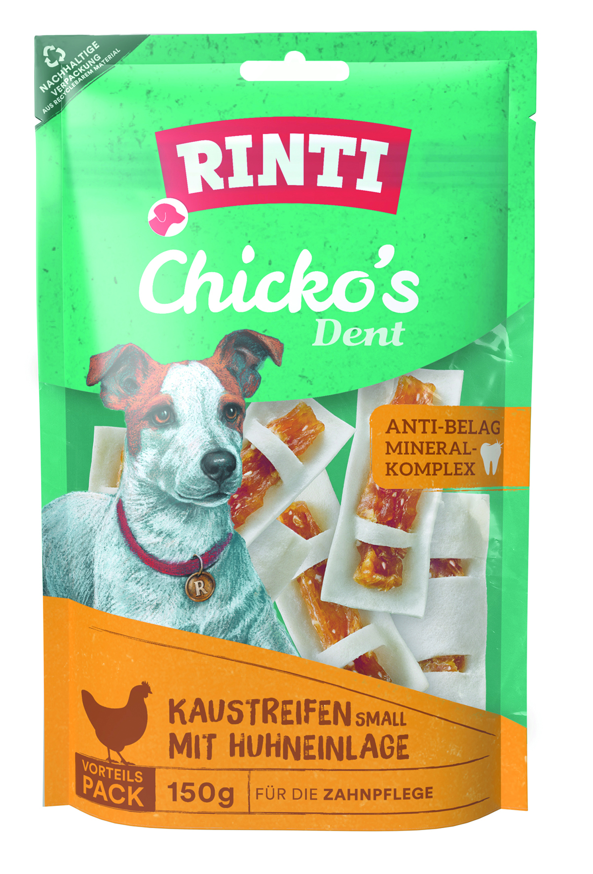 Extra Chicko Dent Huhn Small