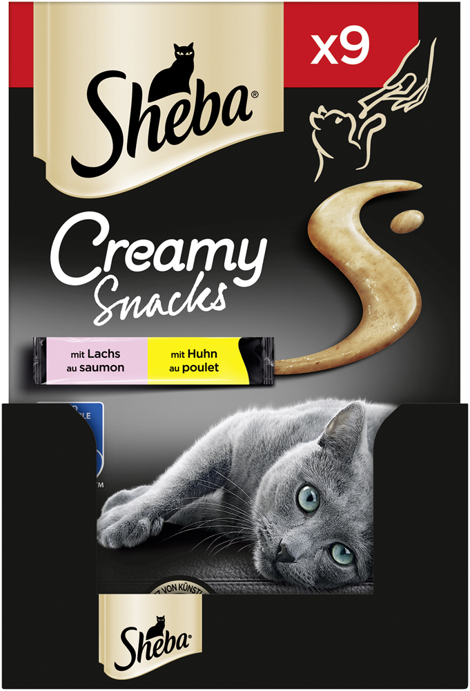 Sheba - Cramy Snack mit Huhn & Lachs - 7 x 9X12g - 4