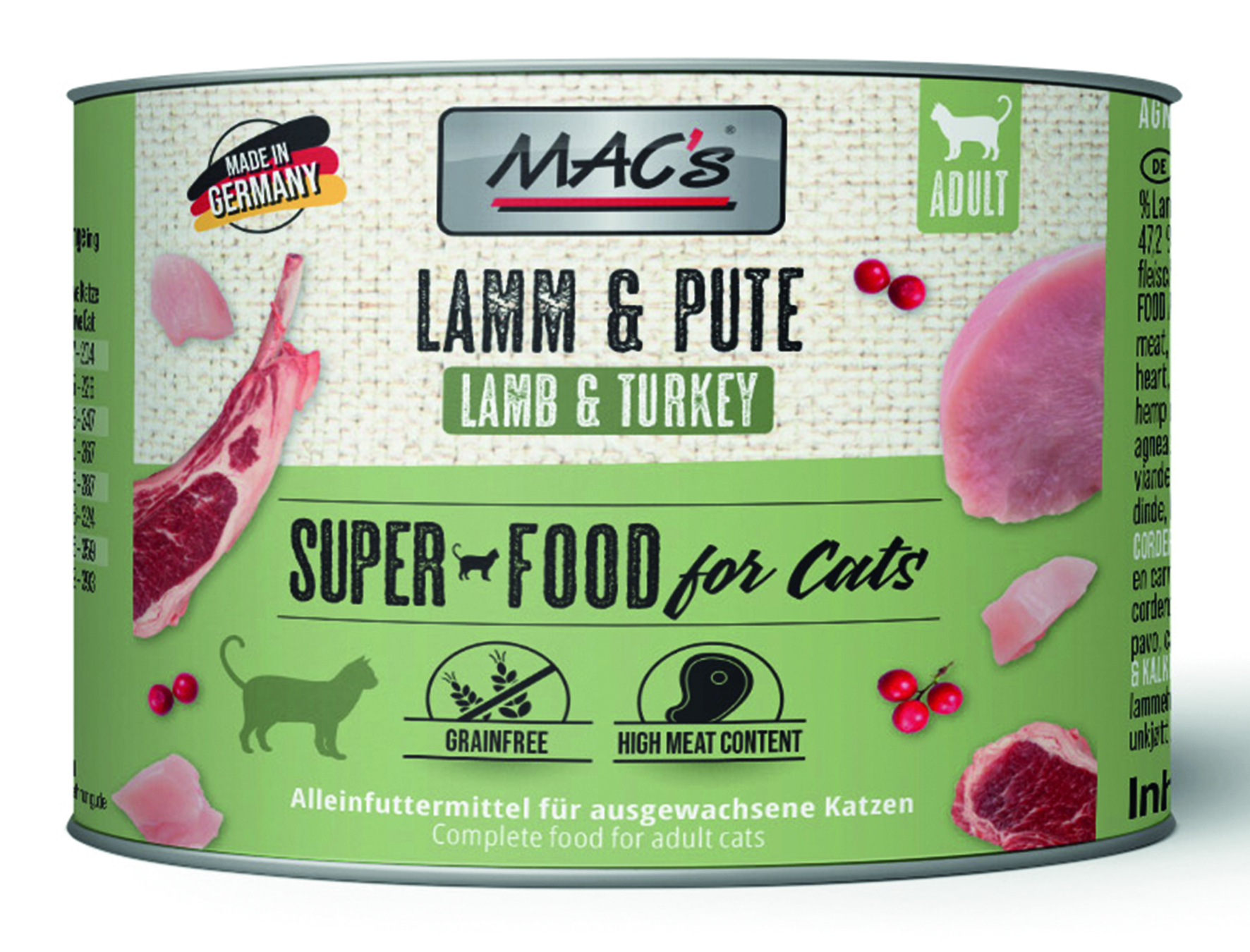 MAC´s - CAT Lamm & Pute - 6 x 200 g - 1