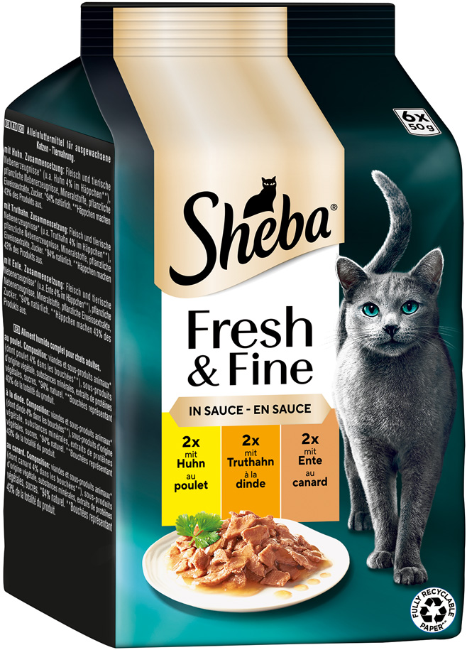 Sheba - Fresh & Fine Huhn, Truthahn und Ente - 1