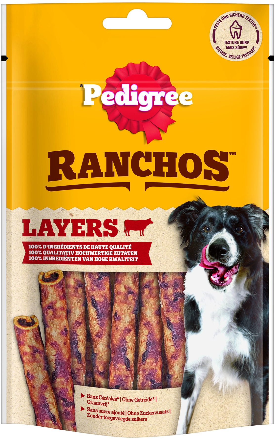 Pedigree - Ranchos Layers mit Rind - 8 x 60 g - 1