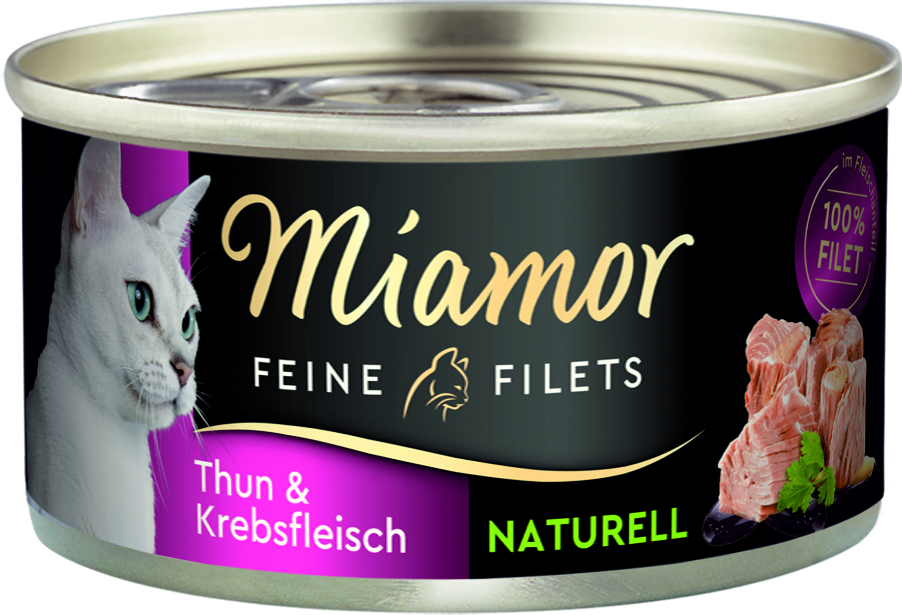 Miamor - Feine Filets naturelle in Fleischsaft Thunfisch & Krebsfleisch - 24 x 80 g - 1