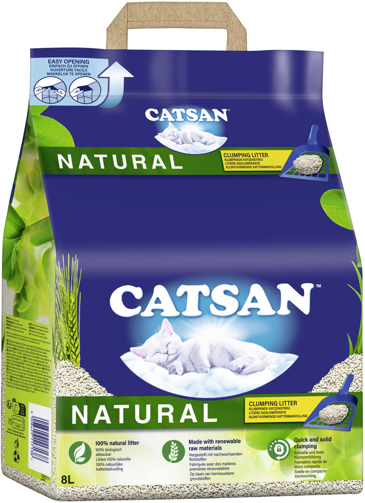 Catsan - Natural Streu - 1 x 8 Liter - 2