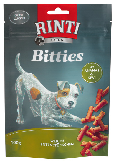 Rinti - Extra Bitties Ente mit Ananas und Kiwi - 12 x 100 g - 1