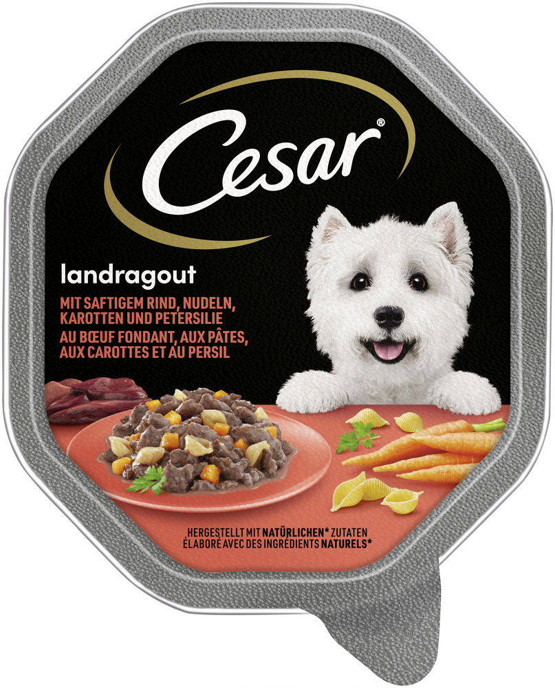 Landküche Rind, Pasta & Karotten in Sauce