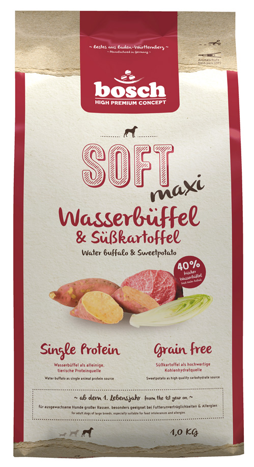Bosch - Soft Maxi Wasserbüffel & Süsskartoffel - 5 x 1kg - 1
