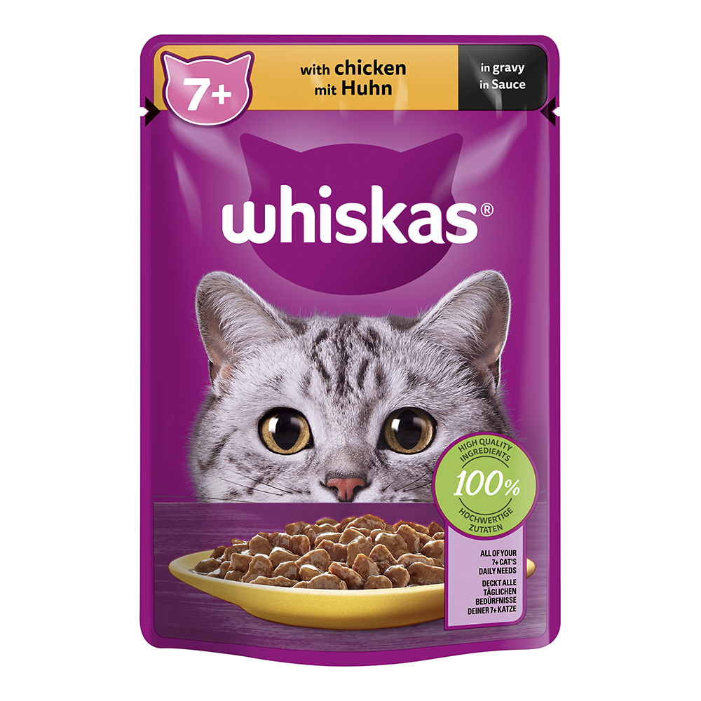 Whiskas 7+ mit Huhn in Sauce