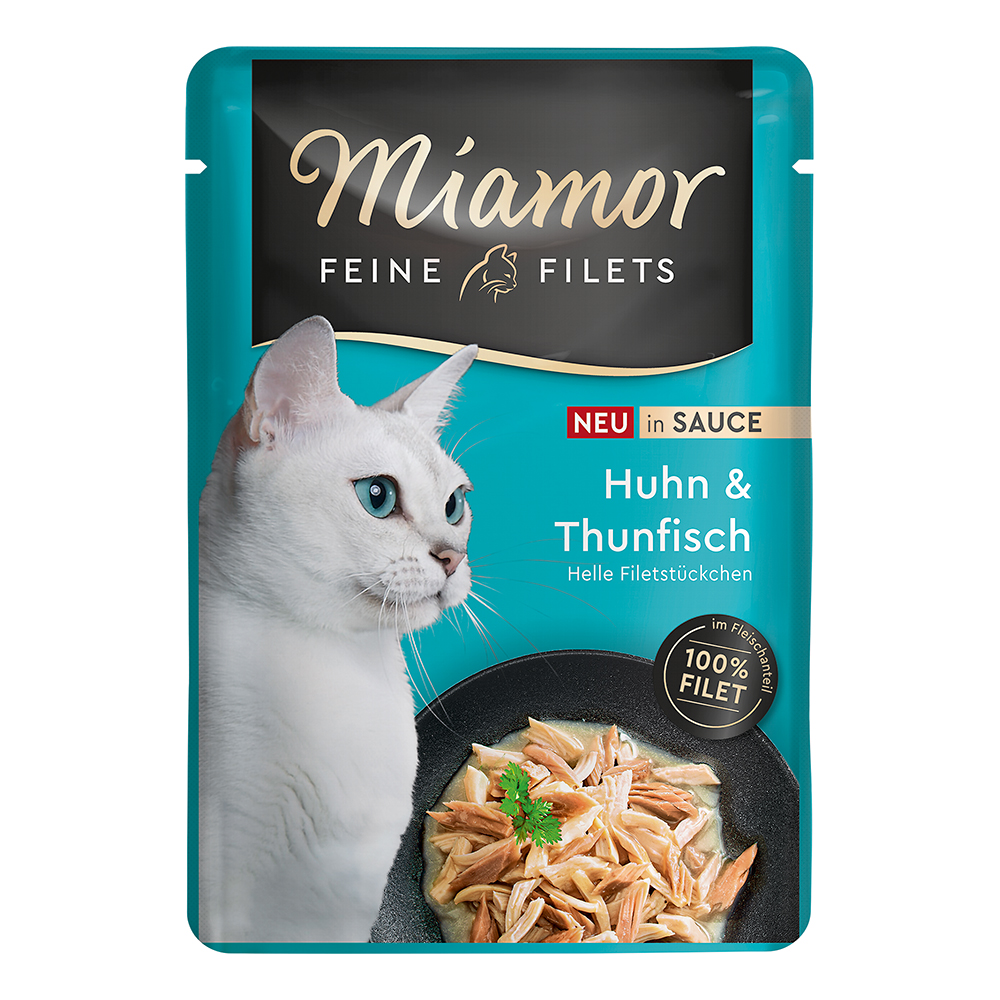 Feine Filets in Sauce Huhn + Thunfisch