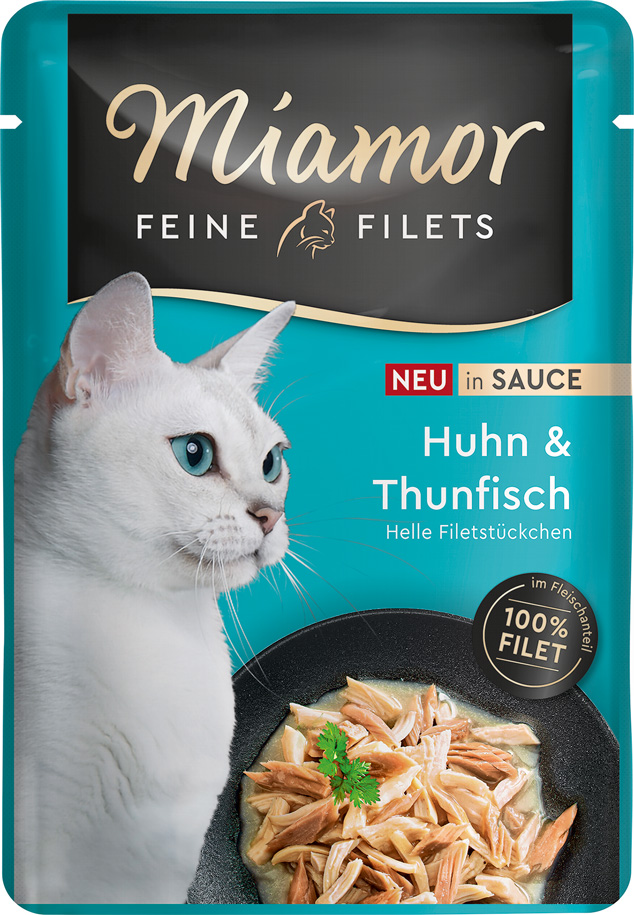 Feine Filets in Sauce Huhn + Thunfisch Feine Filets in Sauce Huhn + Thunfisch