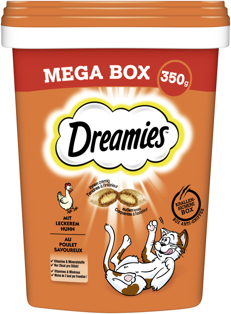Dreamies Box mit Huhn