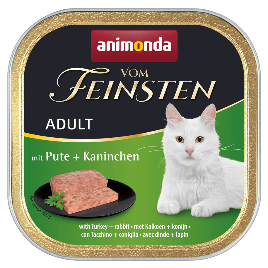 Animonda Vom Feinsten - Adult mit Pute + Kaninchen - 32 x 100g - 1