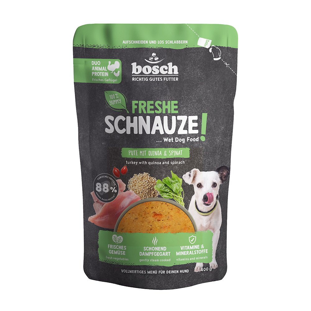 Freshe Schnauze - Pute mit Quinoa & Spinat