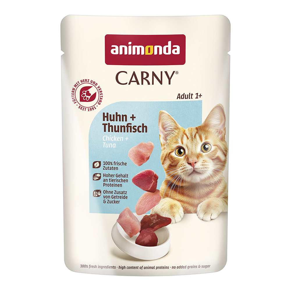 Animonda Carny - Adult Huhn + Thunfisch - 12 x 85 g - 1