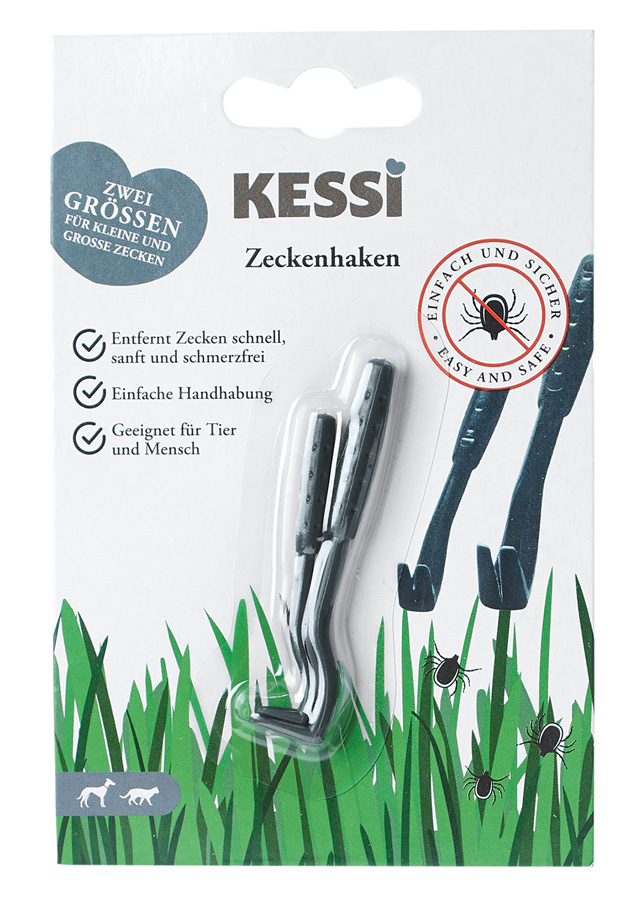 Kessi - Zeckenhaken - 1 x 2 Stück - 1
