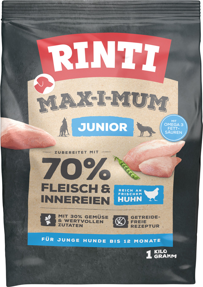 Rinti - MAX-I-MUM Junior mit Huhn - 1 x 1 kg - 1