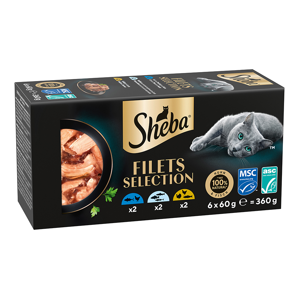 Multipack 3 Varietäten Thunfisch & Huhn, Weißfisch, Geflügel & Lachs in Sauce