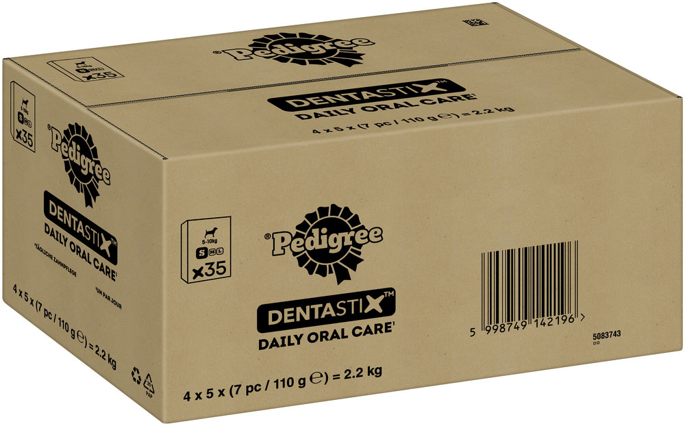 Pedigree - Denta Stix Daily Oral Care MP - Für kleine Hunde - 4 x 35 Stück - 2