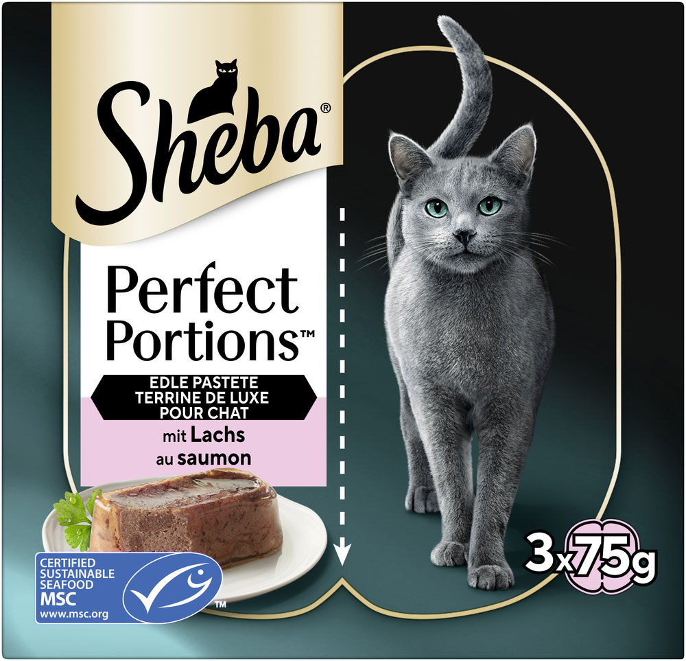 Sheba - Sheba Perfect Portions mit Lachs - 8 x 225 g - 1