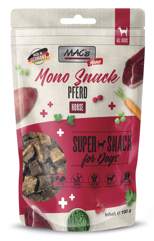 MAC´s - DOG Mono Snack Pferd - 1 x 100 g - 1