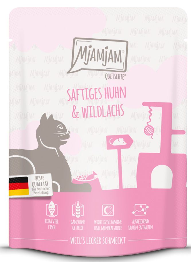 saftiges Huhn und Wildlachs