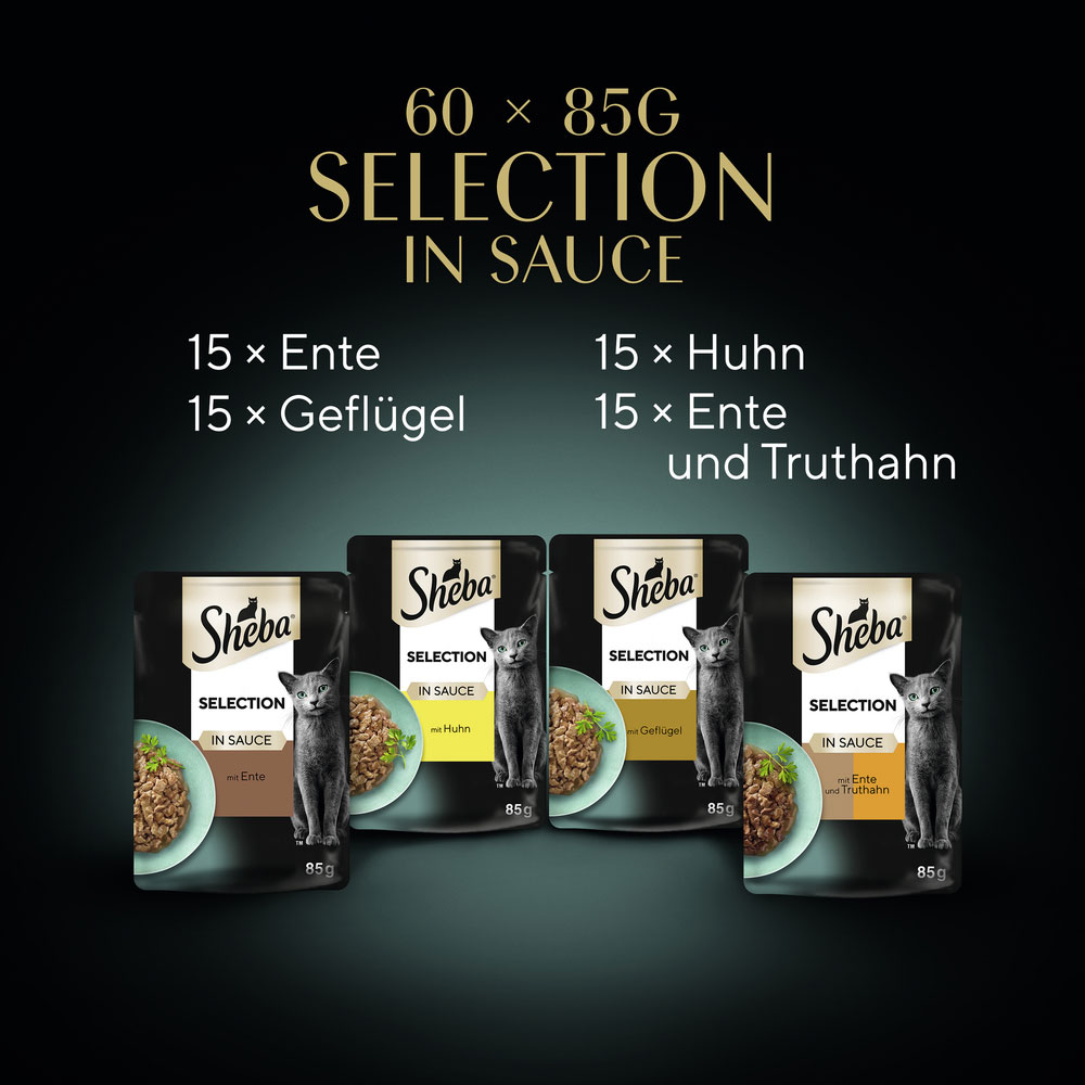 Sheba - Multipack Geflügelauswahl - 1 x 60X85g - 5