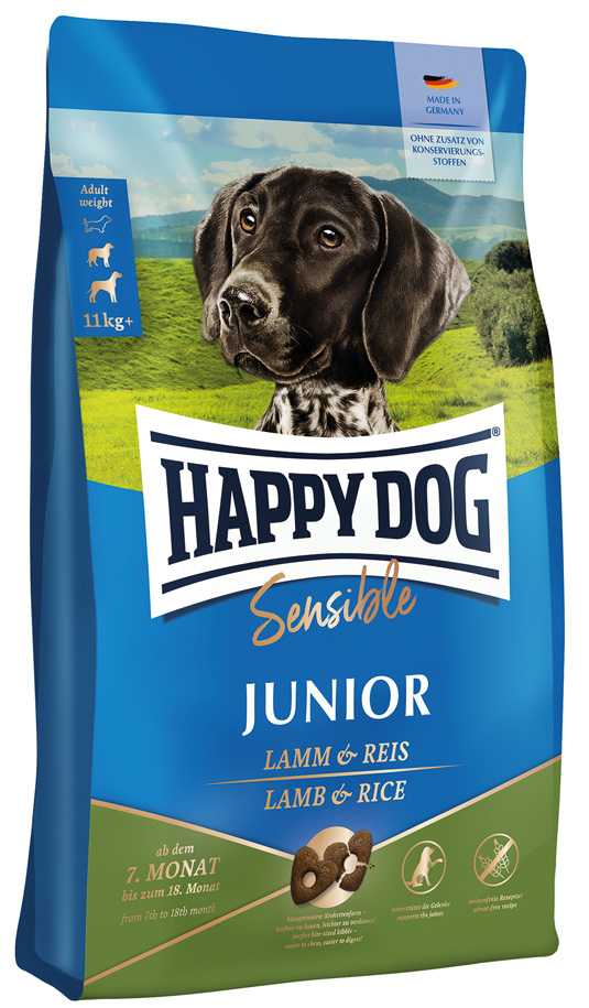 Happy Dog - Supreme Sensible Junior mit Lamm & Reis - 1 x 1kg - 1