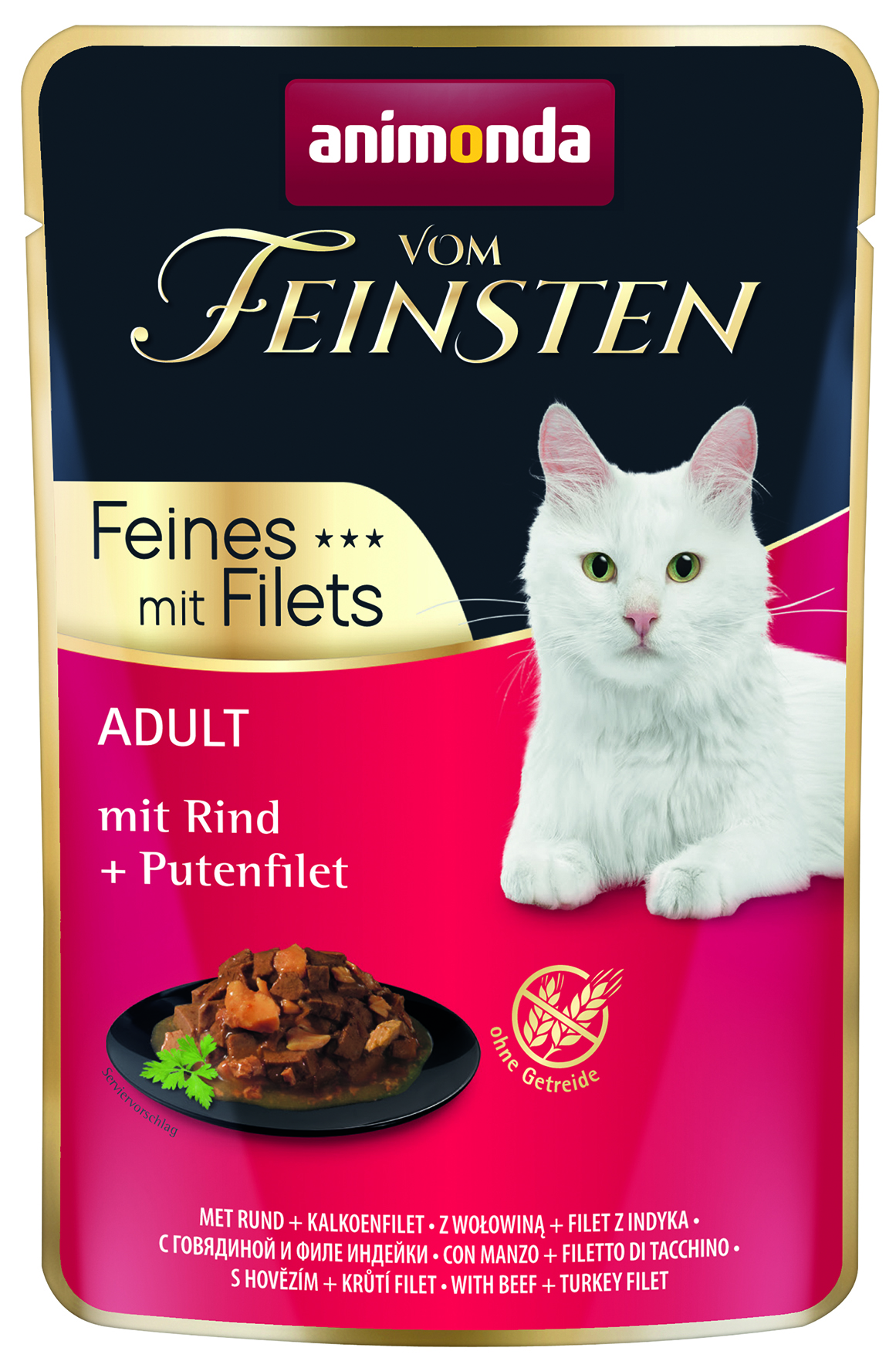 mit Rind und Putenfilet