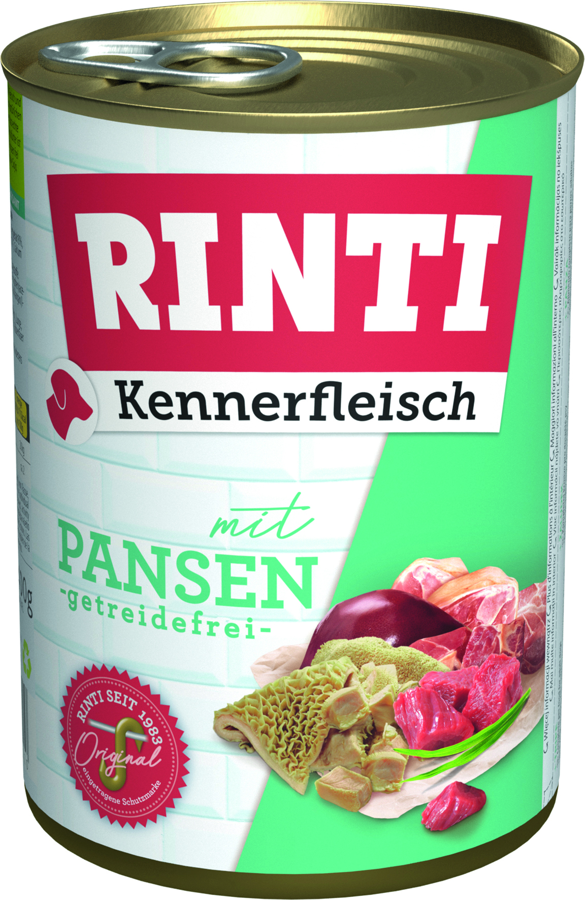Rinti - Kennerfleisch Pansen - 12 x 400 g - 1