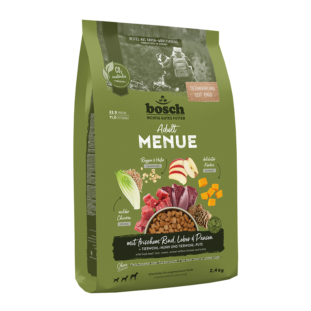 Bosch - HPC MENUE Adult mit Rind + Innereien + Roggen + Hafer - 1