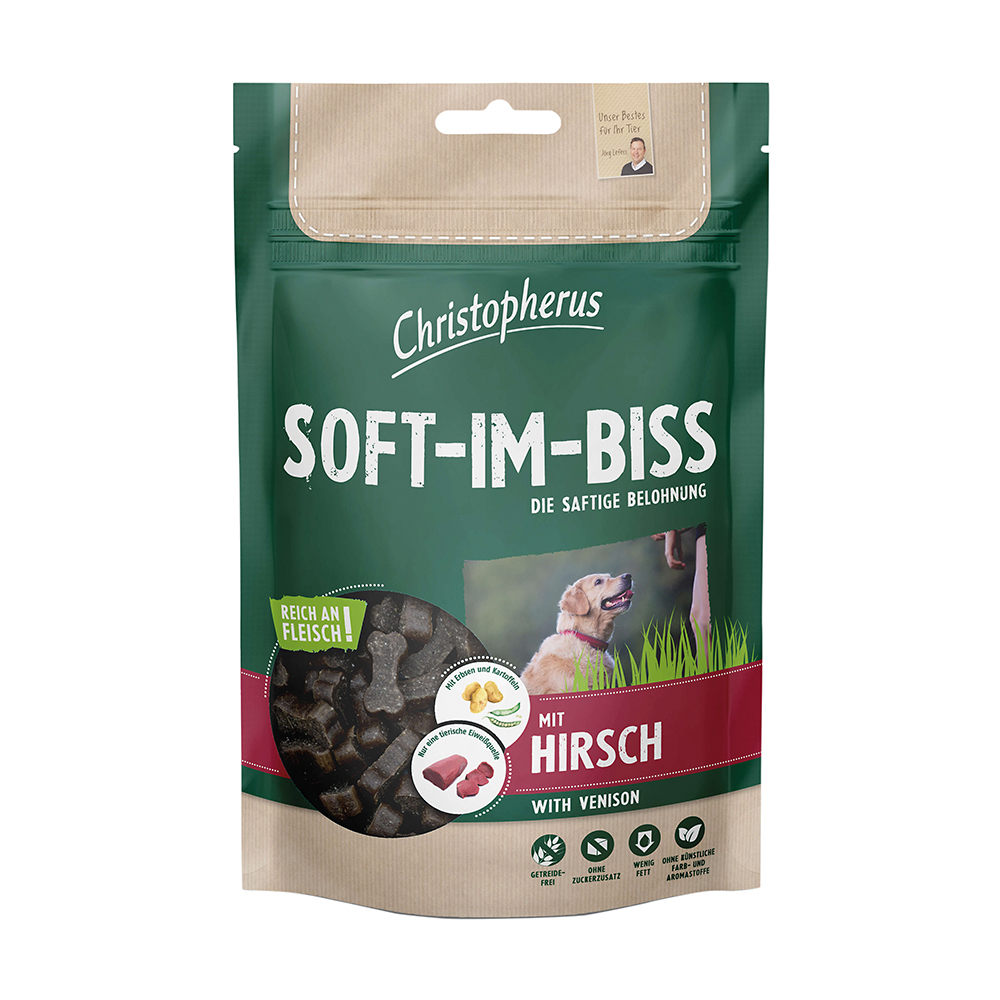 Allco Christopherus - Soft-im-Biss mit Hirsch - 12 x 125 g - 1