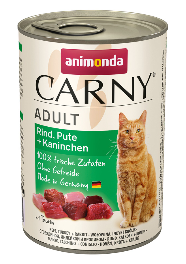Animonda Carny - Adult Rind, Pute + Kaninchen - 6 x 400 g - 1