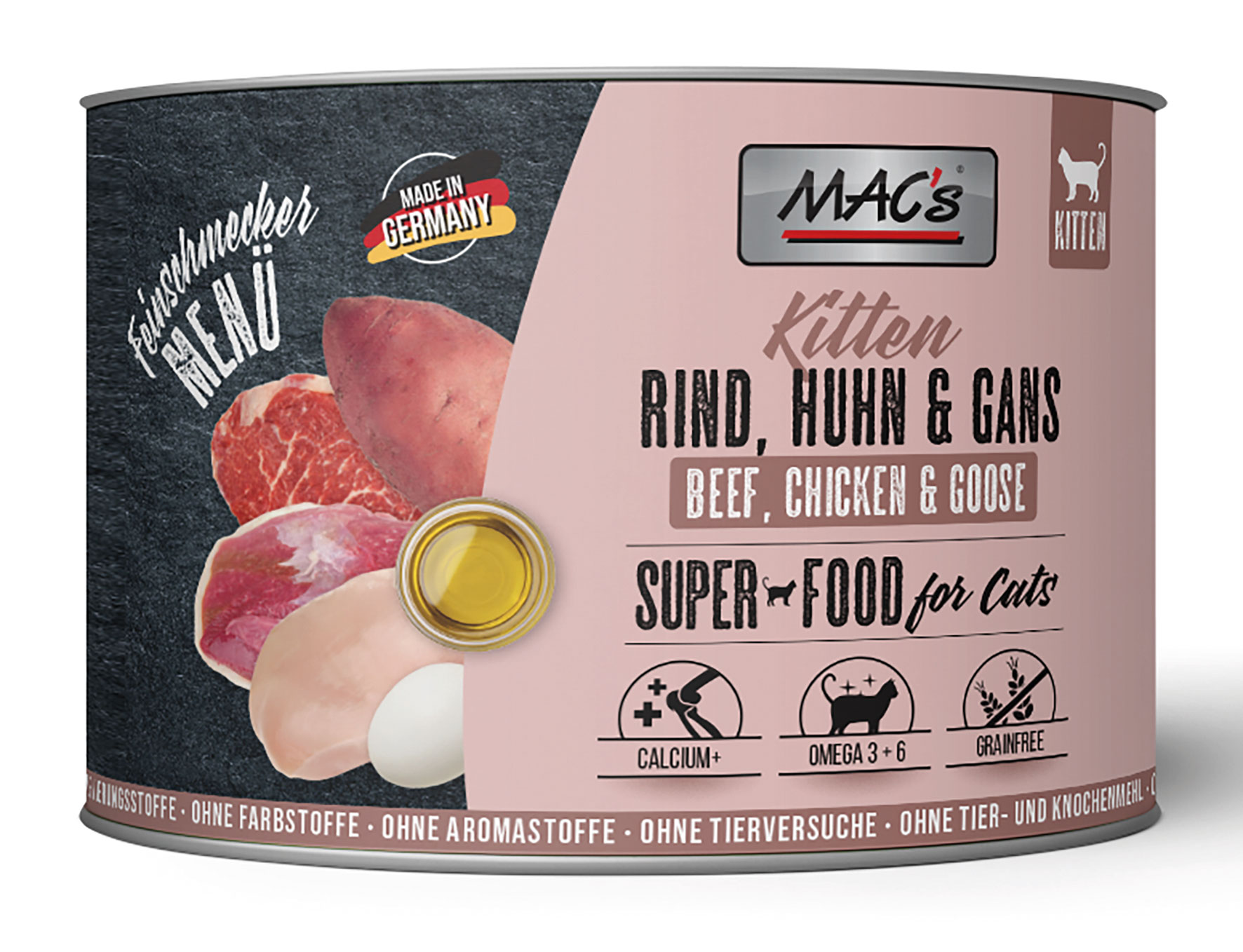 CAT Feinschmecker Kitten Rind, Huhn & Gans