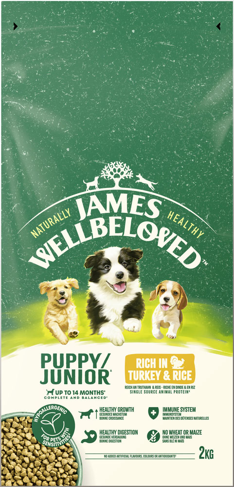 James Wellbeloved - Junior Reich an Truthahn & Reis - 3 x 2 kg - 1