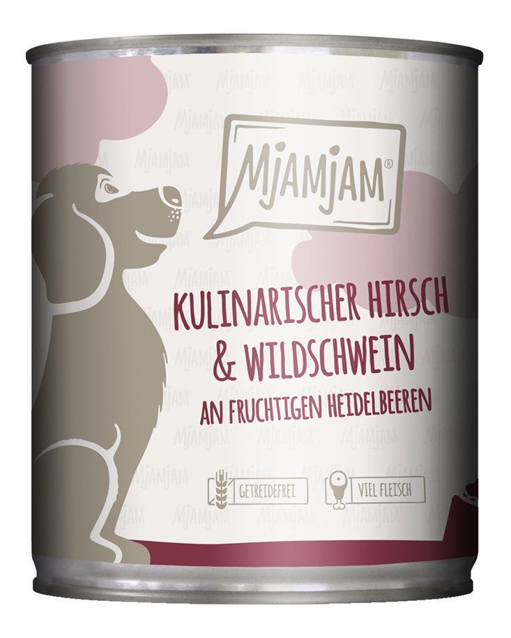 MjAMjAM - kulinarischer Hirsch & Wildschwein an Preiselbeeren - 6 x 800 g - 1