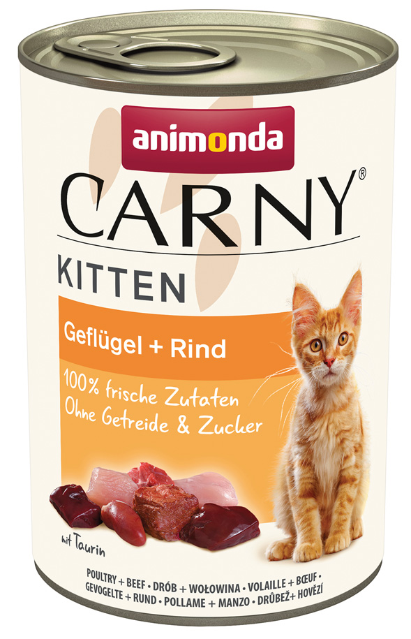 Animonda Carny - Kitten Geflügel & Rind - 12 x 400 g - 1