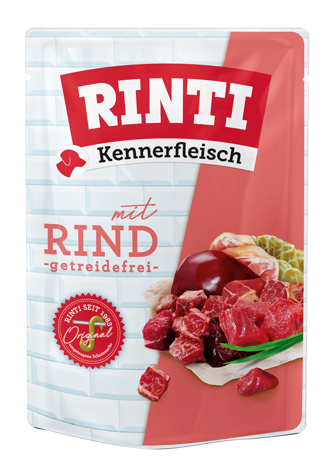 Rinti - Kennerfleisch Rind Pouch - 10 x 400 g - 1