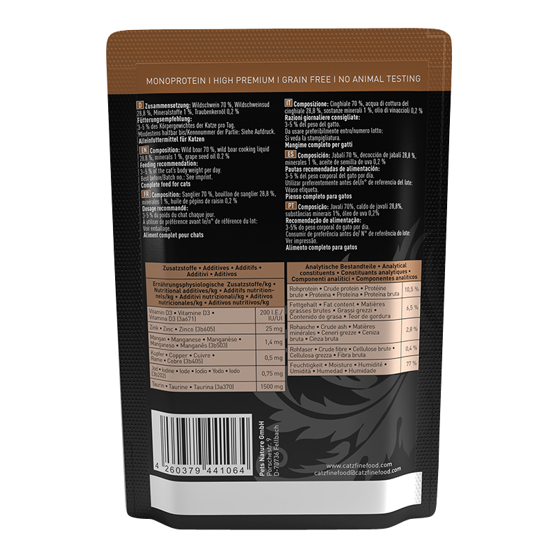 Catz Finefood - Purrrr No. 109 Schwein - 16 x 85g - 2