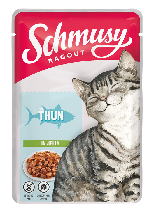 Schmusy - Ragout mit Thunfisch in Jelly - 22 x 100g - 1