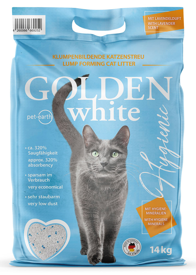 Golden Choice - Golden White Katzenstreu - 1 x 14kg - 1