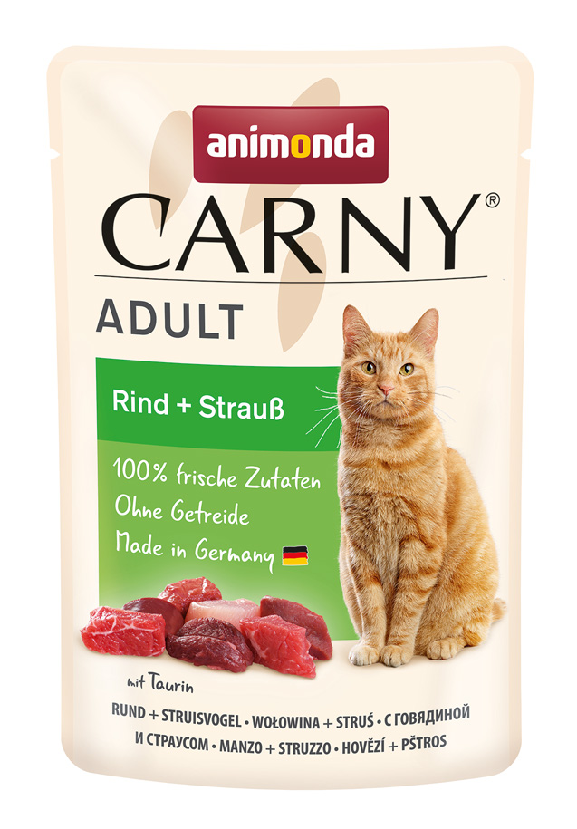 Animonda Carny - Adult Rind&Strauß - 12 x 85 g - 1