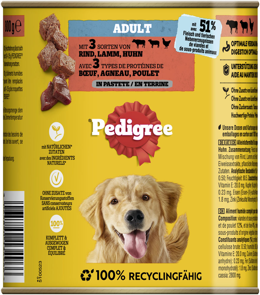 Pedigree - Adult 3 Sorten Fleisch - 2